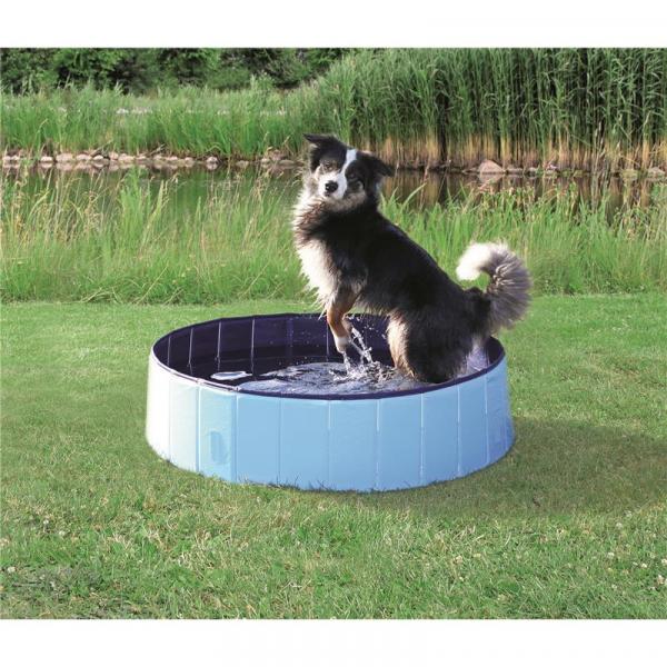 ARDEBO.de Trixie Hundepool hellblau / blau ø 120 × 30 cm