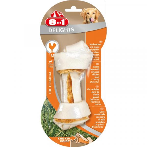 ARDEBO.de 8in1 Delights Kauknochen Chicken Value Bag XS