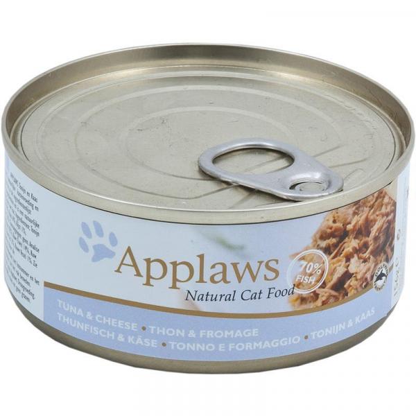 ARDEBO.de Applaws Cat Nassfutter Dose Thunfischfilet & Käse 156 g