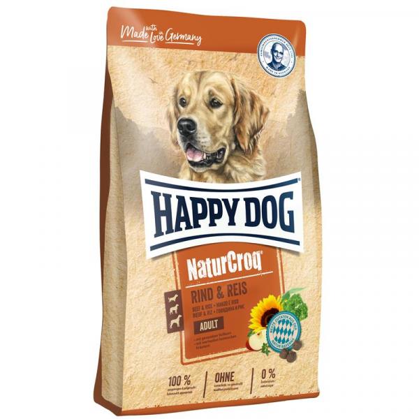 ARDEBO.de Happy Dog NaturCroq Rind & Reis 15 kg