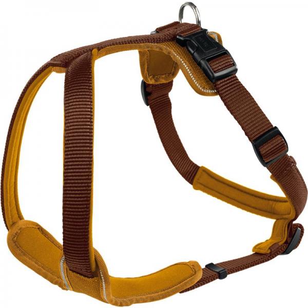 ARDEBO.de Hunter Geschirr Neopren braun/caramel XL  73 - 94cm/25mm