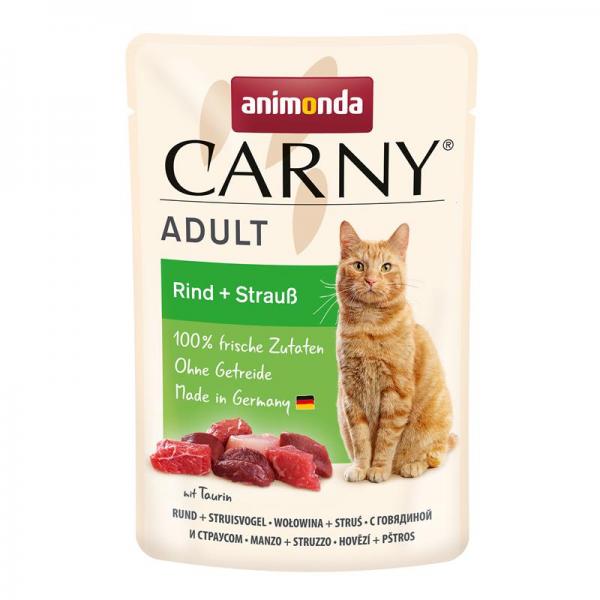 ARDEBO.de Animonda Carny Adult Rind & Strauß 85g