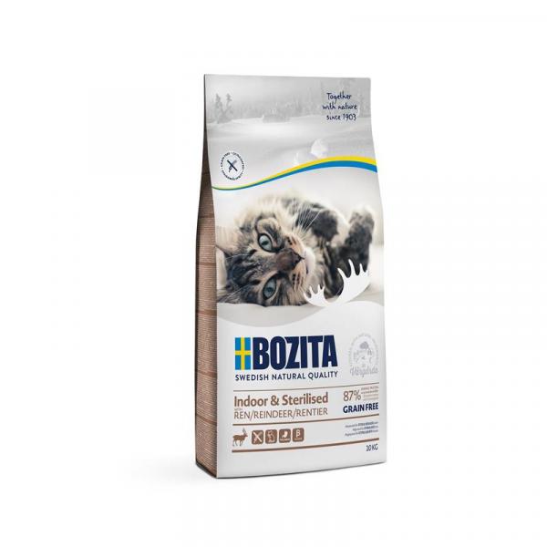 ARDEBO.de Bozita Indoor & Sterilised Grain free mit Rentier 10 kg