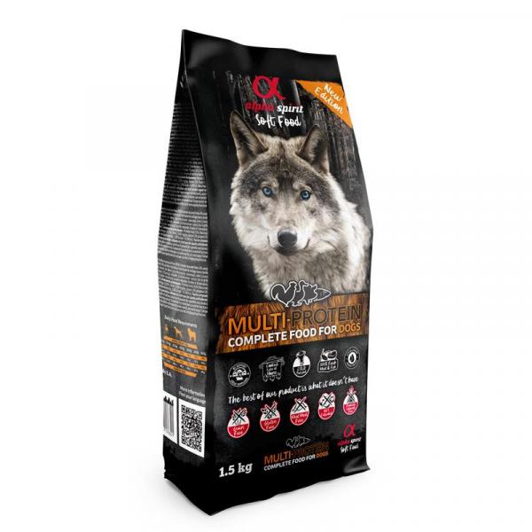 ARDEBO.de alpha spirit Dog Complete Food Multiprotein 1,5kg