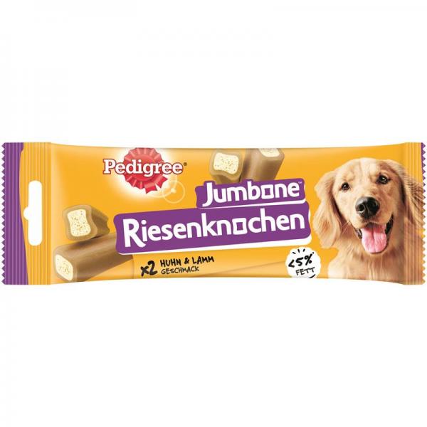 ARDEBO.de Pedigree Snack Riesenknochen Medium mit Huhn & Lammgeschmack 180g