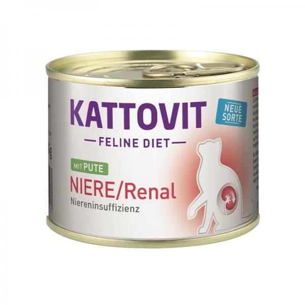 ARDEBO.de Kattovit Dose Feline Diet Niere/Renal Pute 185g