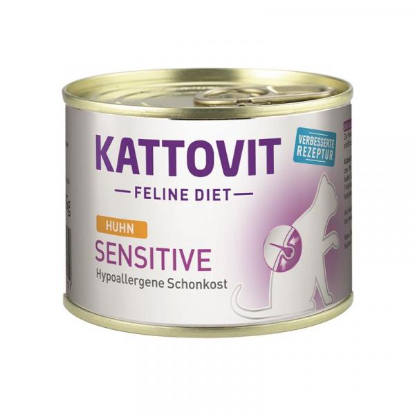 ARDEBO.de Kattovit Dose Feline Diet Sensitive Huhn 185g