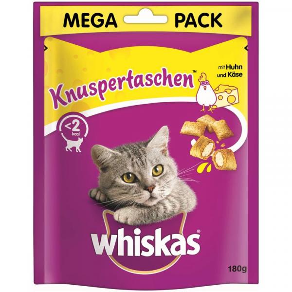 ARDEBO.de Whiskas Snack Knuspertaschen Huhn & Käse 180g