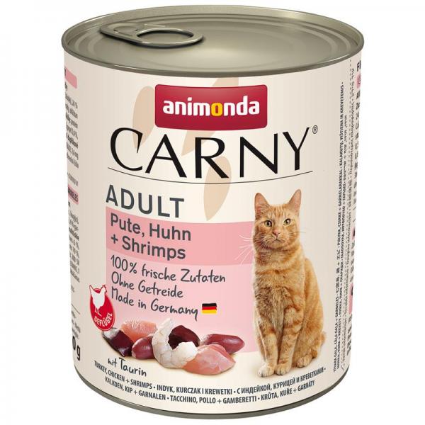 ARDEBO.de Animonda Carny Adult Pute, Huhn & Shrimps 800g