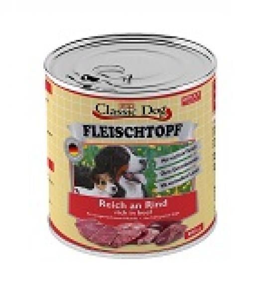 ARDEBO.de Classic Dog Dose Adult Fleischtopf Pur Reich an Rind 800g