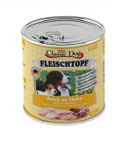 ARDEBO.de Classic Dog Dose Adult Fleischtopf Pur Reich an Huhn 800g