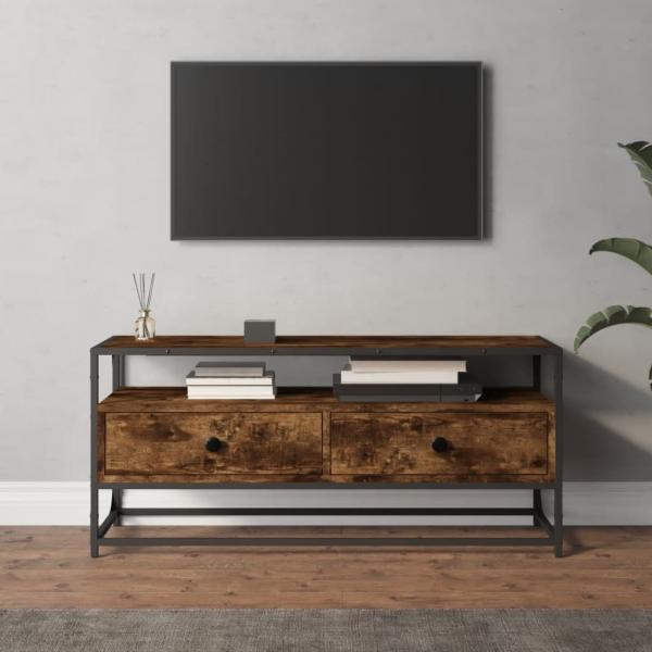 ARDEBO.de - TV-Schrank Räuchereiche 100x35x45 cm Holzwerkstoff