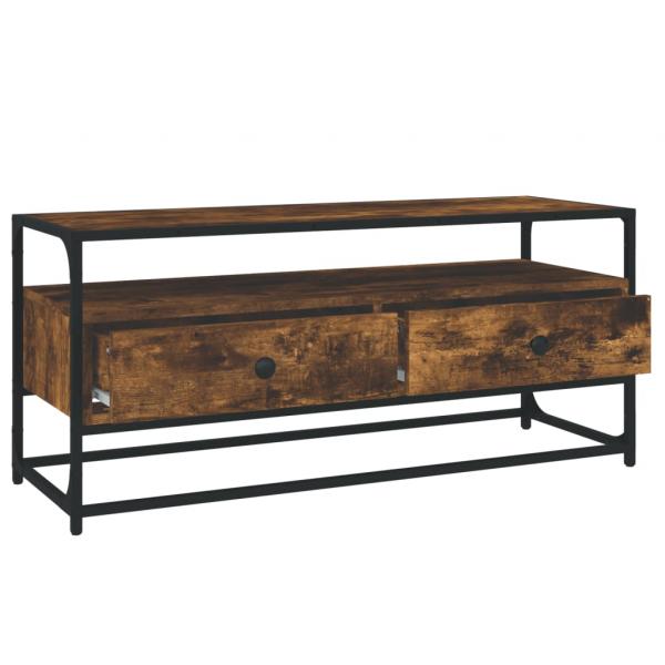 TV-Schrank Räuchereiche 100x35x45 cm Holzwerkstoff