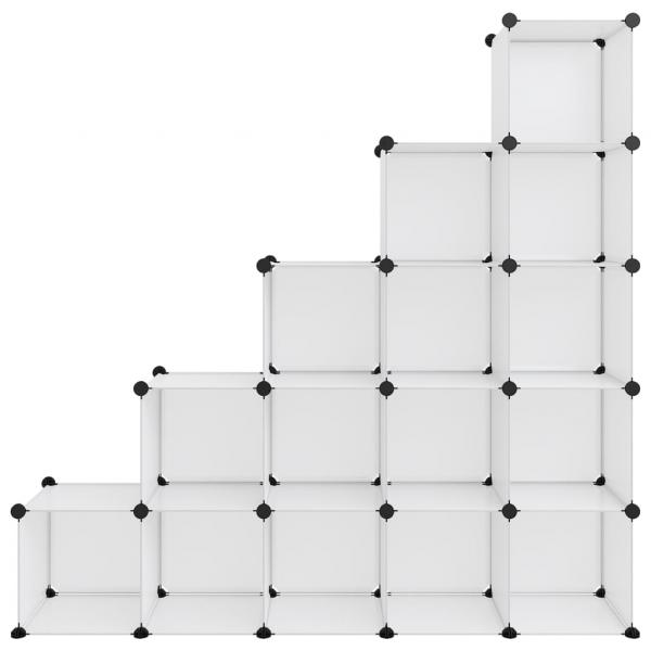 Regalsystem mit 15 Würfeln Transparent PP