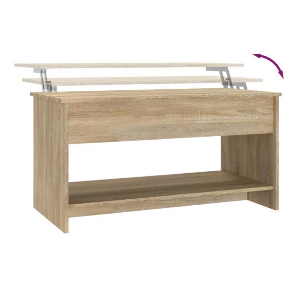 Couchtisch Sonoma-Eiche 102x50x52,5 cm Holzwerkstoff