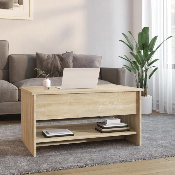 Couchtisch Sonoma-Eiche 80x50x40 cm Holzwerkstoff