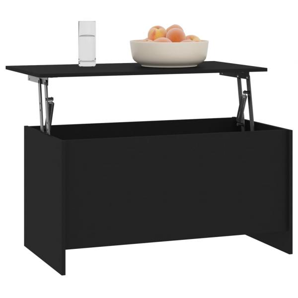 Couchtisch Schwarz 102x55,5x52,5 cm Holzwerkstoff