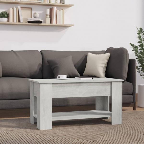 Couchtisch Betongrau 101x49x52 cm Holzwerkstoff