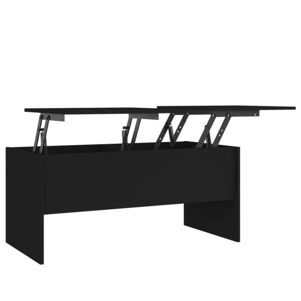 Couchtisch Schwarz 102x50,5x46,5 cm Holzwerkstoff