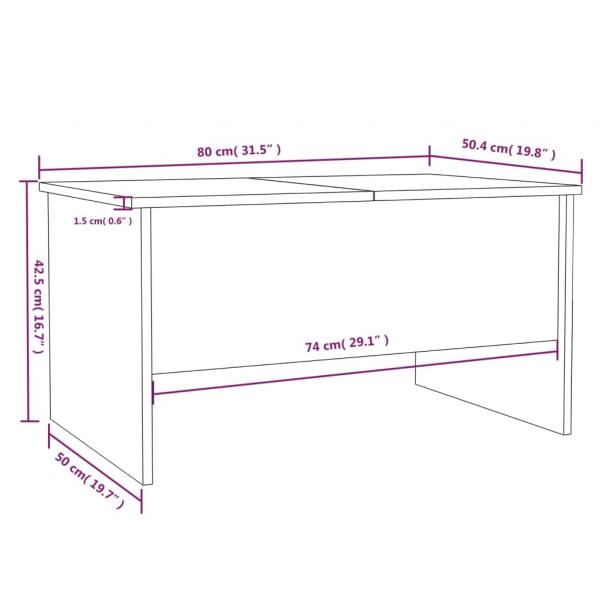 Couchtisch Betongrau 80x50x42,5 cm Holzwerkstoff