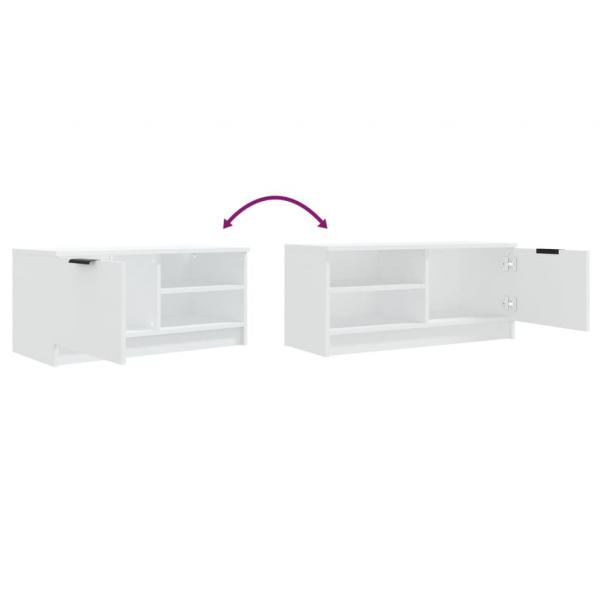 TV-Schrank Weiß 80x35x36,5 cm Holzwerkstoff