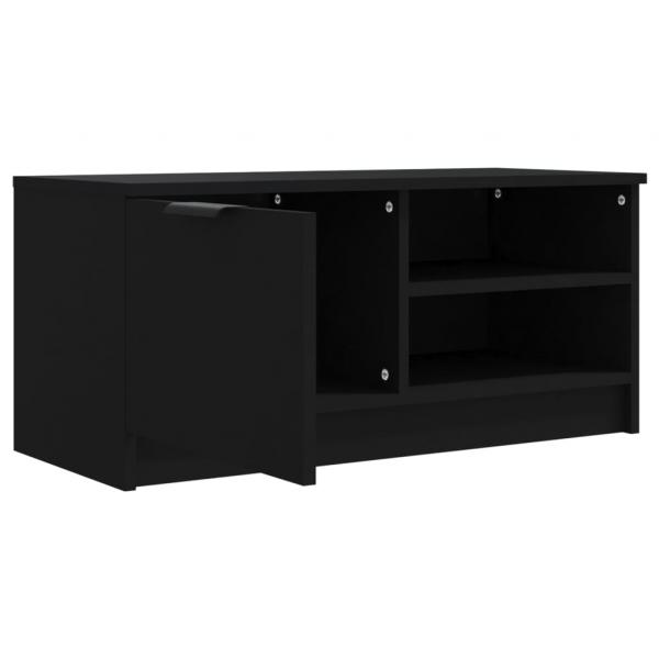 TV-Schrank Schwarz 80x35x36,5 cm Holzwerkstoff