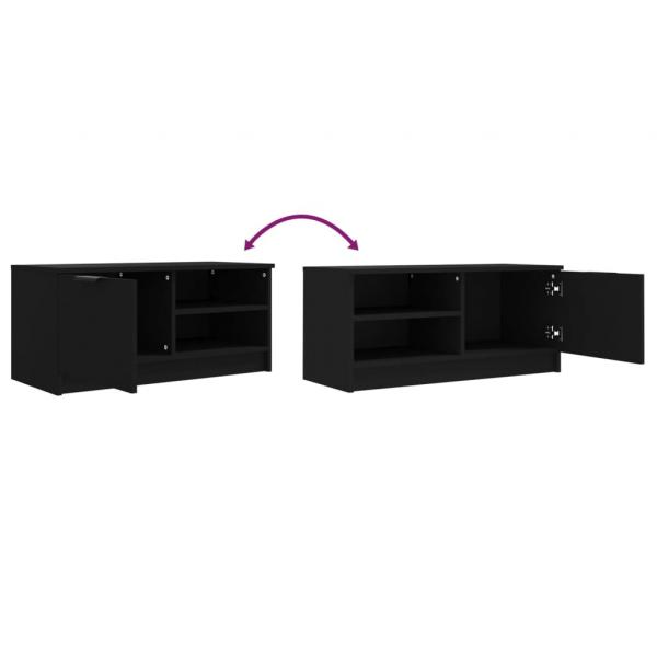 TV-Schrank Schwarz 80x35x36,5 cm Holzwerkstoff