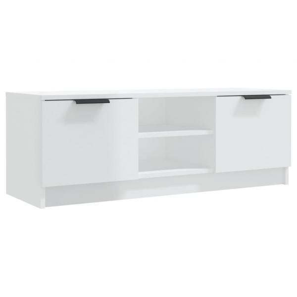 TV-Schrank Hochglanz-Weiß 102x35x36,5 cm Holzwerkstoff