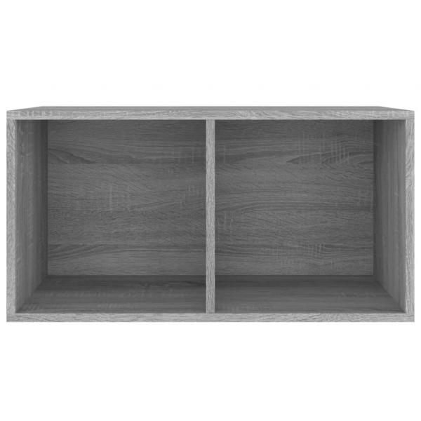 Schallplatten-Box Grau Sonoma 71x34x36cm Holzwerkstoff