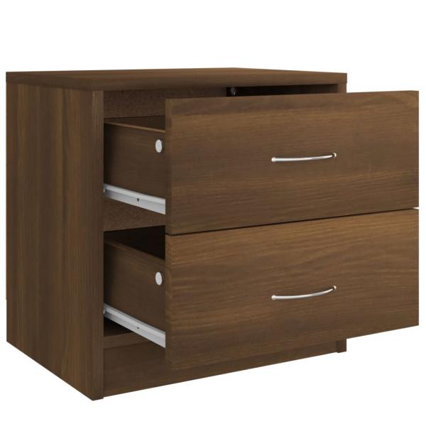 Nachttische 2 Stk. Braun Eichen-Optik 40x30x40 cm Holzwerkstoff