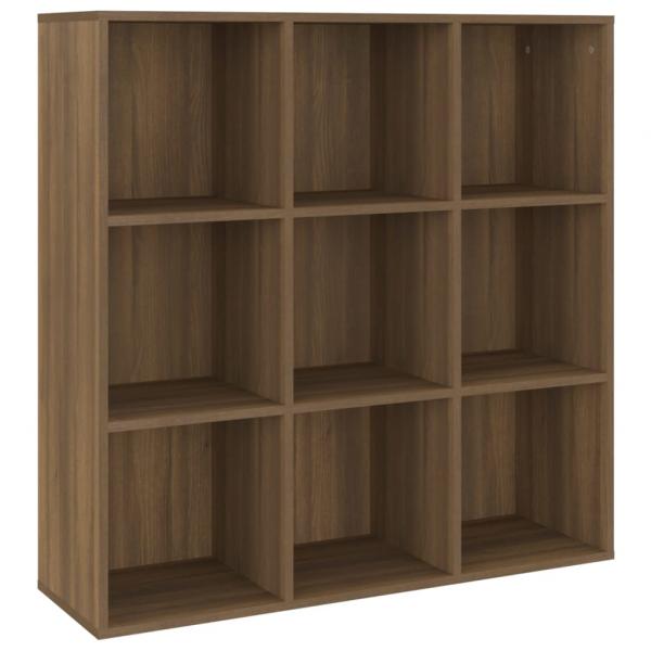 Bücherschrank Braun Eichen-Optik 98x29x97,5 cm