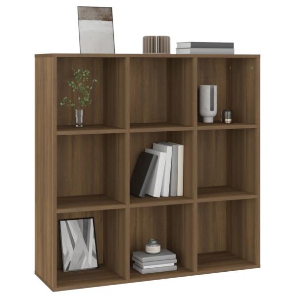 Bücherschrank Braun Eichen-Optik 98x29x97,5 cm