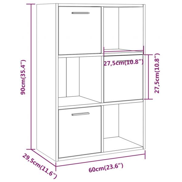 Lagerschrank Räuchereiche 60x29,5x90 cm