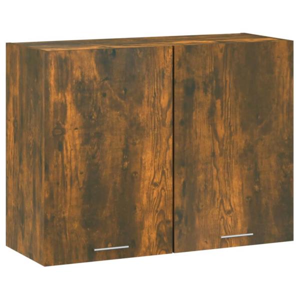 ARDEBO.de - Hängeschrank Räuchereiche 80x31x60 cm Holzwerkstoff