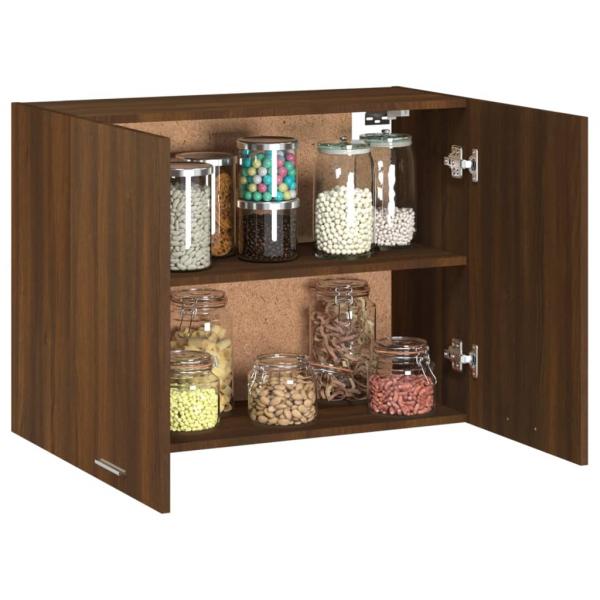 Hängeschrank Braun Eichen-Optik 80x31x60 cm Holzwerkstoff