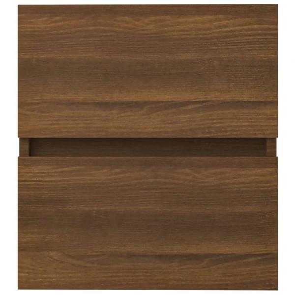 Waschbeckenschrank Braun Eiche 41x38,5x45 cm Holzwerkstoff