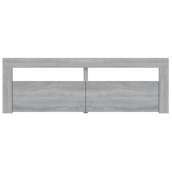 TV-Schrank mit LED-Leuchten Grau Sonoma 120x35x40 cm