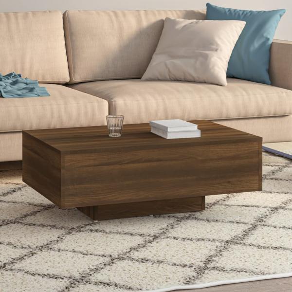 ARDEBO.de - Couchtisch Braun Eichen-Optik 85x55x31 cm Holzwerkstoff