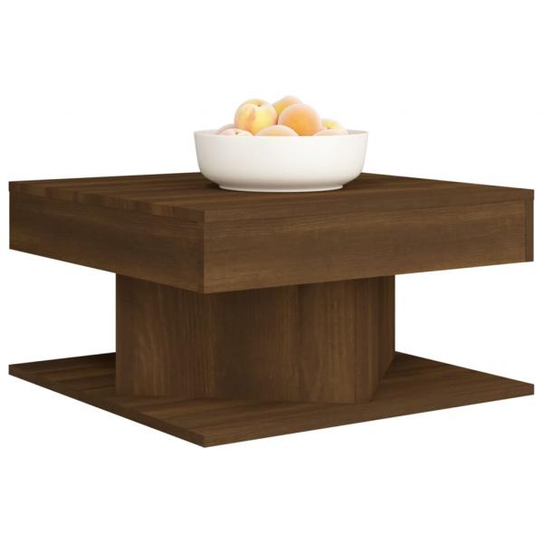 Couchtisch Braun Eichen-Optik 57x57x30 cm Holzwerkstoff