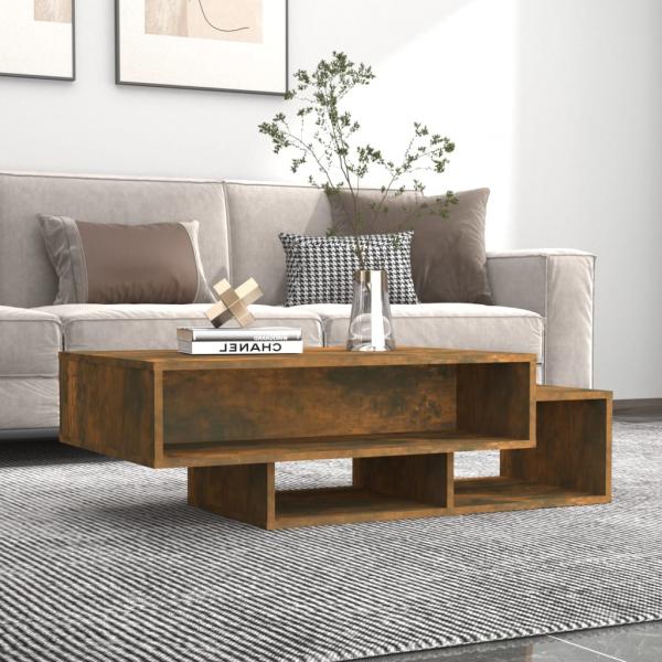 ARDEBO.de - Couchtisch Räuchereiche 105x55x32 cm Holzwerkstoff