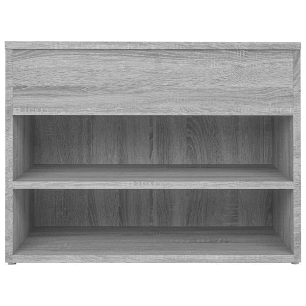 Schuhbank Grau Sonoma 60x30x45 cm Holzwerkstoff