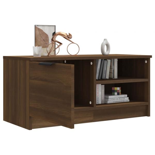 TV-Schrank Braun Ereiche 80x35x36,5 cm Holzwerkstoff