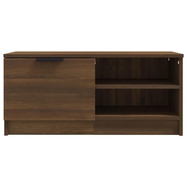 TV-Schrank Braun Ereiche 80x35x36,5 cm Holzwerkstoff