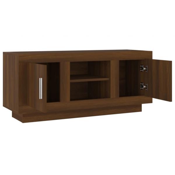 TV-Schrank Braun Eichen-Optik 102x35x45 cm Holzwerkstoff