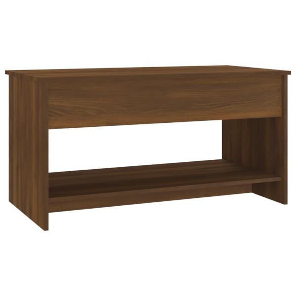 Couchtisch Braun Eichen-Optik 102x50x52,5 cm Holzwerkstoff