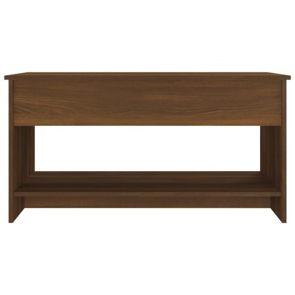 Couchtisch Braun Eichen-Optik 102x50x52,5 cm Holzwerkstoff