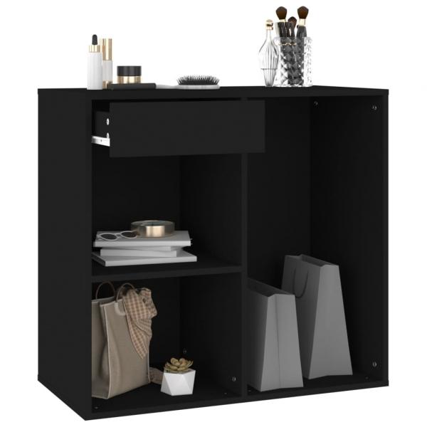 Kosmetikschrank Schwarz 80x40x75 cm Holzwerkstoff