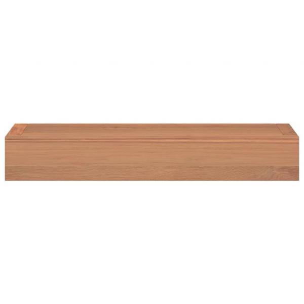 Wandregale 2 Stk. 40x15x4 cm Massivholz Teak