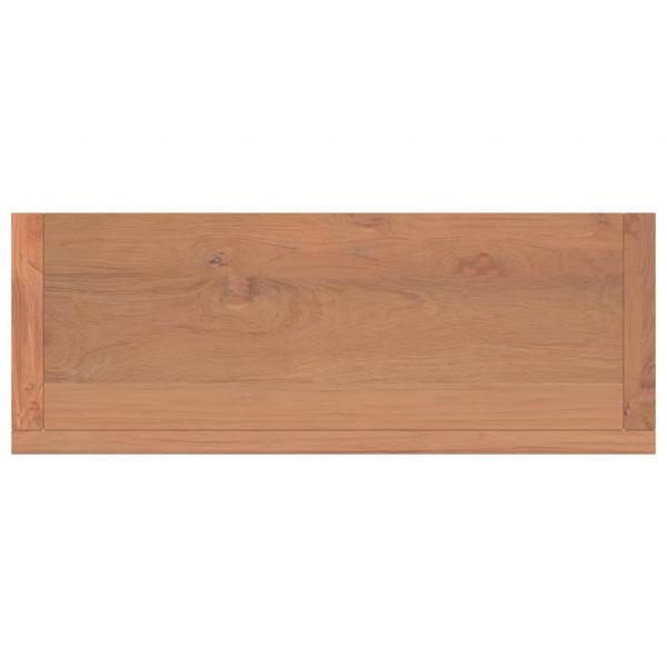 Wandregale 2 Stk. 40x15x4 cm Massivholz Teak