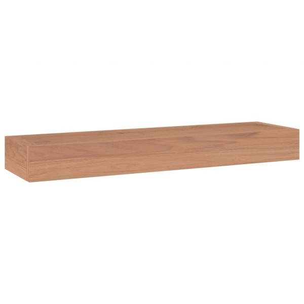 Wandregale 2 Stk. 60x15x4 cm Massivholz Teak